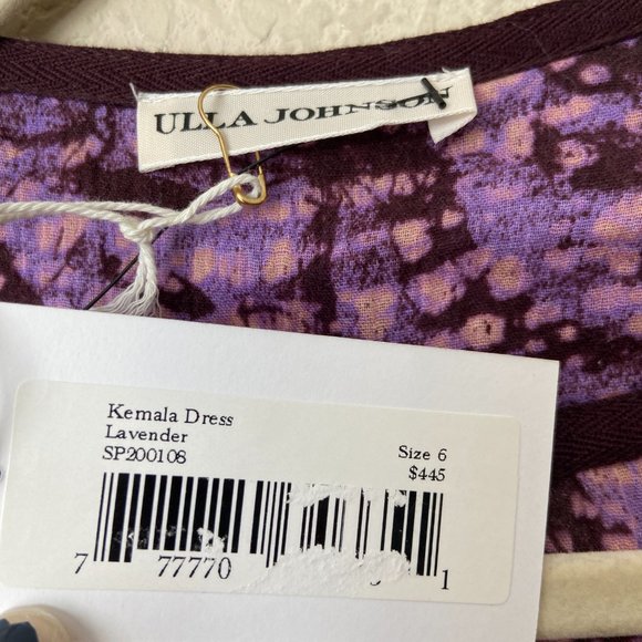 Ulla Johnson NEW Kemala Boho Printed Wrap Midi Dress - Picture 3 of 13